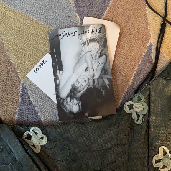 VINTAGE BETSEY JOHNSON MESH COCKTAIL MIDI DRESS 90s Y2K NWT MADMEN S 2 4 - Picture 4 of 11